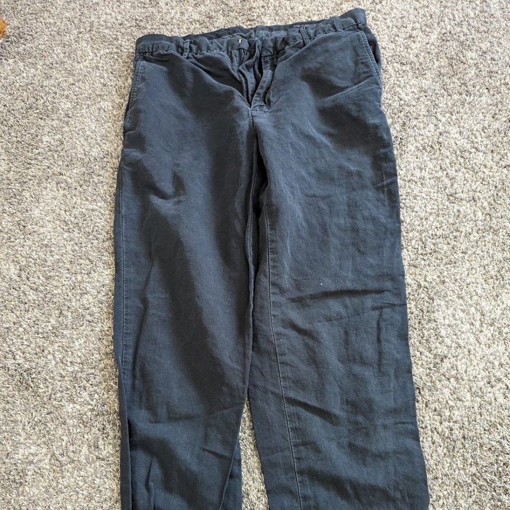 Banana Republic Linen Pants - Mens 36 x 36 - Black